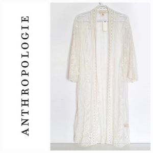 ANTHROPOLOGIE ANDERSEN & LAUTH Lace Duster & Kimono Size O/S